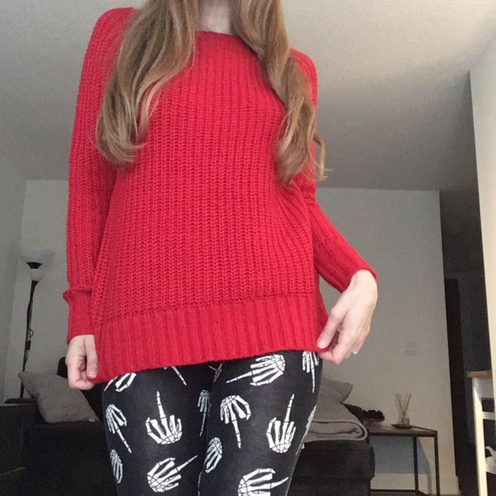 Red sweater